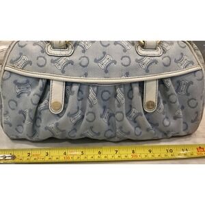 Celine Macadam Boston Bag‎ Satchel Handbag Designer Purse Small
